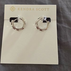 COPY - Kendra Scott Genevieve Huggie Earrings, Rhodium-Plated